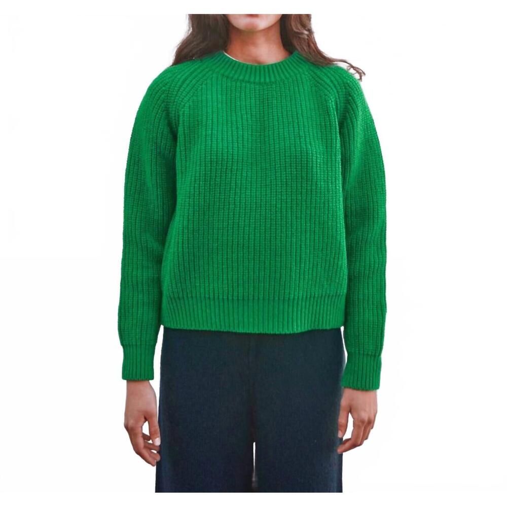 NEW L'ENVERS agnes sweater in parrot green